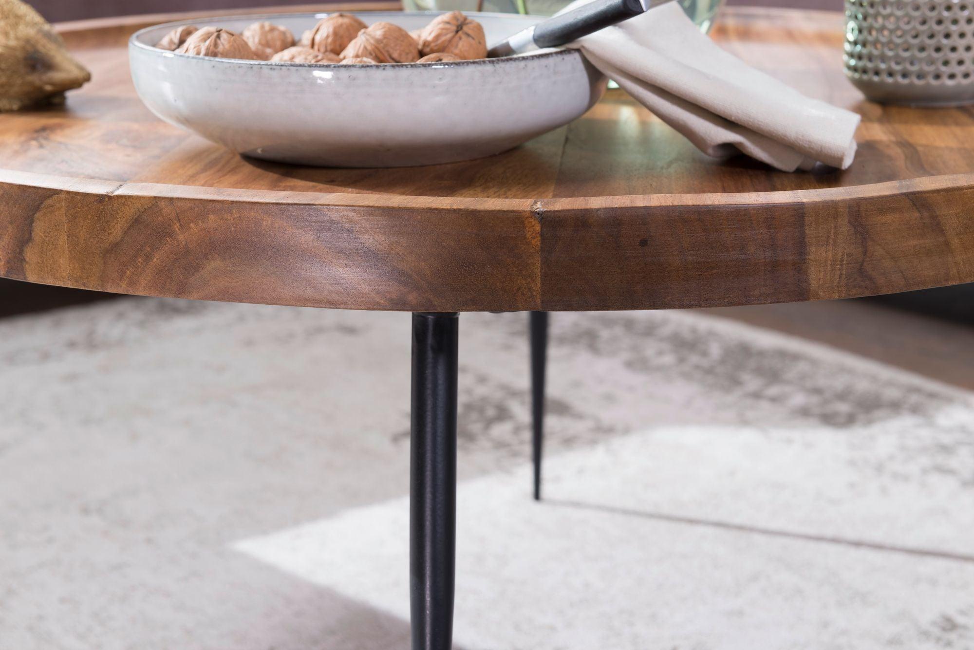 round coffee table sheesham - Duraster