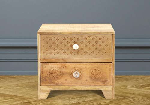 Ajenta Stylish Mango wood Bedside #1 - Duraster