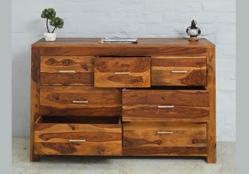 Raygoor Solid Sheesham 7 Drawer Chest#3 - Duraster